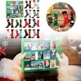 thumbnail image 3 of (2 Pack) Christmas Countdown Socks Advent Calendar Set Holiday Surprise Festive Family Party Stocking Stuffers Mid Calf Socks For Kids, 3 of 8