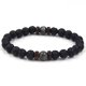 thumbnail image 1 of Hombres Mujeres Piedra Natural Lava Rock Difusor Pulsera Elástica Yoga Ágata Cuentas Pulsera Brazalete, 1 of 5