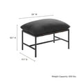 thumbnail image 4 of Raya Lounge Chair and Ottoman in Charcoal, 4 of 9