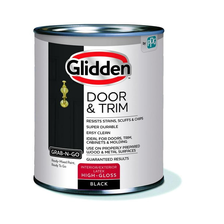 Glidden Door & Trim Paint, Grab-N-Go, High Gloss Finish,1 Quart Glidden Door & Trim Paint, Grab-N-Go, High Gloss Finish,1 Quart