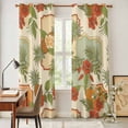 thumbnail image 5 of Kitchen Curtains 84 Inch Length 2 Panels, Summer Flowers Grommets Window Treatment Curtain, Farmhouse Watercolor Floral Fruit Retro Thermal Curtains Drapes for Living Room/Bathroom, 5 of 9