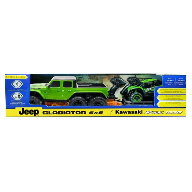 1:10 Six Wheel RC Jeep with Trailer and Kawasaki KRX RC - Walmart.ca