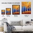 thumbnail image 3 of Artery8 Bright Autumn Birch Trees Forest Oil Painting Living Room Large Wall Art Poster Print Thick Paper 18X24 Inch, 3 of 3