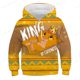 thumbnail image 1 of Ropa neutral de secado rápido, sudadera con capucha divertida, sudadera con capucha de dibujos animados, sudadera con capucha para niños, ropa para niños del Rey León 140 Gao Jinjia LED, 1 of 2
