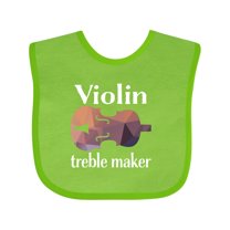 Inktastic Violin Treble Maker Funny Violinist Music Boys or Girls Baby Bib