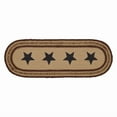 thumbnail image 3 of Table Runner Potomac Jute Country 8X24 Oval Stars Braided Kitchen Vhc Brands, 3 of 6