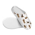 thumbnail image 3 of Fotbe German Shepherd Dog Pattern Women's Fuzzy Curly Fur Memory Foam Loafer Slippers Indoor Outdoor Slippers Winter Home Shoes-39/40, 3 of 7