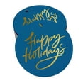 thumbnail image 1 of Inkdotpot Gold Foil Paper Hang Tags Happy Holiday Favor Tags 50 Pieces, 1 of 6