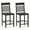Gray, variant on Costway Counter-Height Dining Chair Set of 2 with Footrests Solid Wood Frame Modern