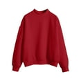 thumbnail image 3 of Garbnen Long Sleeve Shirts for Boys Crewneck Wine Kids Shirts Girls Basic Fall Preppy Cute Sweatshirts for Teen Girls, 3 of 4