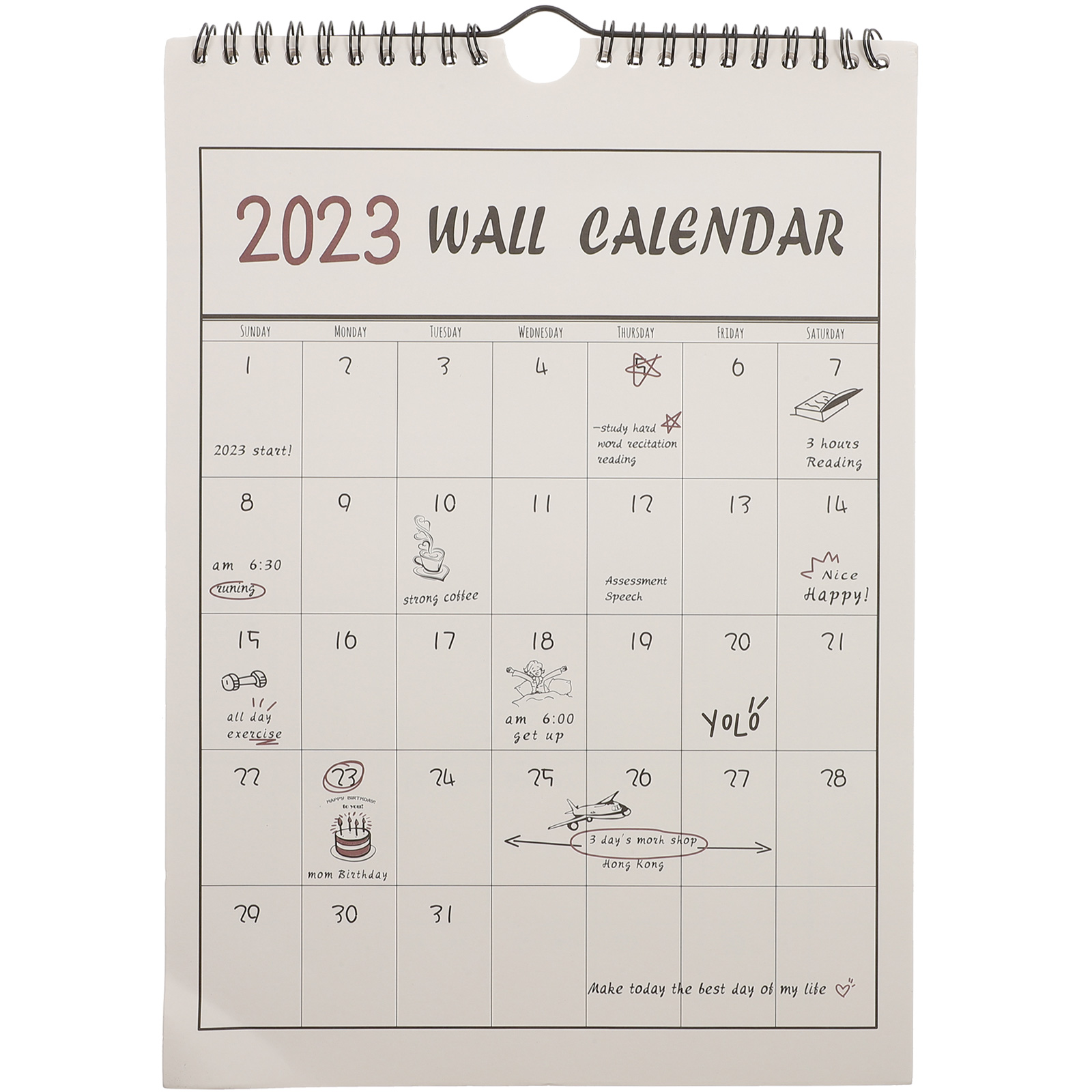 Large Grid Calendar