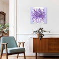 thumbnail image 3 of Framed Canvas Wall Art for Living Room Purple Eucalyptus Leaves Wall Decor, Floral Vase Stripes Aesthetic Paintings for Bedroom Office Kitchen Bathroom, Ready to Hang Artwork Wall Pictures 8x8 Inch, 3 of 9