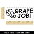 thumbnail image 2 of Grape Great Job Teacher Student School Self-Inking Rubber Stamp Ink Stamper - Fuchsia Ink - Small 1-1/2 Inch, 2 of 7