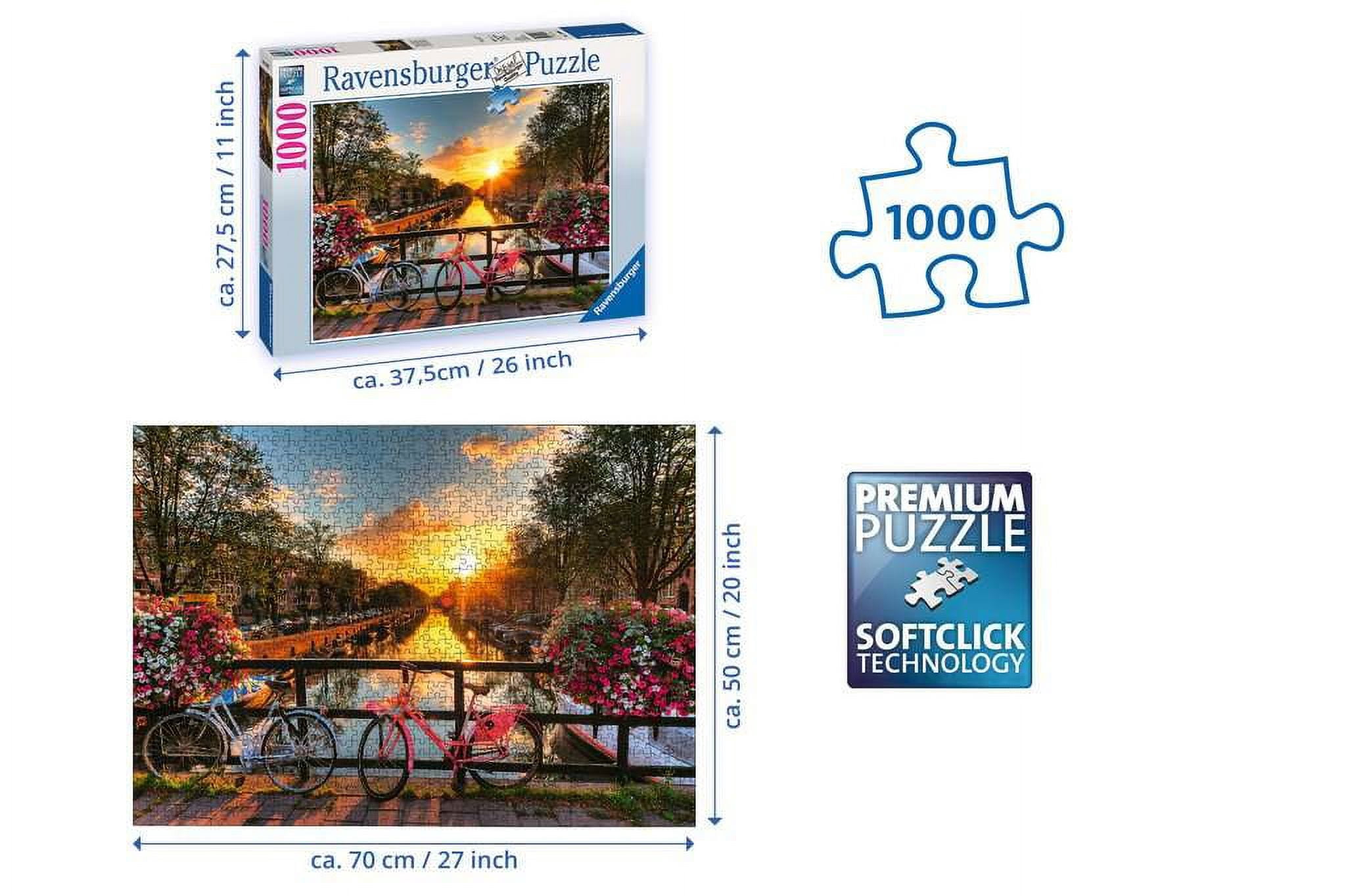 Ravensburger - Bicycles in Amsterdam - 1000 Piece Jigsaw Puzzle