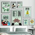 thumbnail image 4 of Póster de dibujos animados de Monopoly Millionaire Dollar Money, cita motivacional, pintura en lienzo, arte de pared para habitación, imagen para decoración del hogar, 4 of 5
