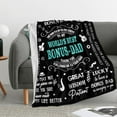 thumbnail image 2 of Dad Blanket 60"x50" – Fathers Day Christmas Birthday Gifts for Dad from Daughter Son Kids, Best Father Ever Gift Ideas, Daddy/Father Gifts, 2 of 6