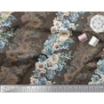 thumbnail image 3 of Soimoi Brown Cotton Duck Fabric Grandiflora Roses Floral Decor Fabric Printed Yard 44 Inch Wide, 3 of 3