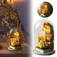 thumbnail image 1 of BKER The Reader In The Test Tube Reader Night Lights Mini Reading Book Light Sculptures For Readers Librarians Bookworms Teachers Author Girl, 1 of 6