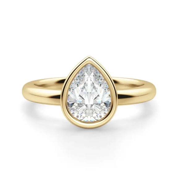 OM-RE Solitaire G Diamond Engagement Ring, 2 ct, 14k Gold