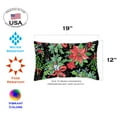 thumbnail image 2 of Toland Home Garden Set of 2 Bold Poinsettias Winter Pillow Covers 12x18 Inch Bird Throw Pillows, 2 of 4