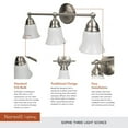 thumbnail image 6 of Norwell Lighting - Sophie - 3 Light Wall Sconce In Contemporary and Classic, 6 of 7