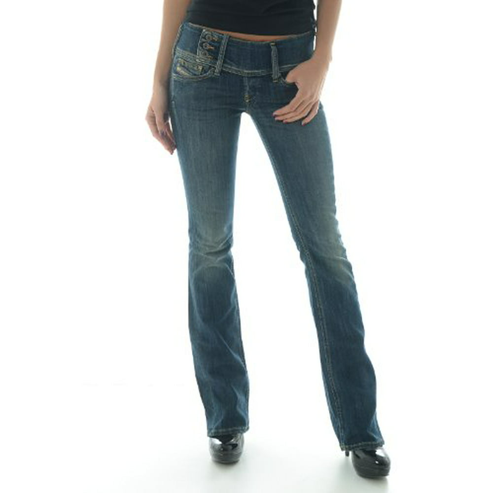 Diesel - Diesel Blue Women's Cherock Slim Boot Cut Jeans (26 Long 32 ...