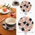 thumbnail image 3 of Coolnut Pineapple Pot Holders Trivets Set 2Pcs, Potholders for Kitchens, Pure Cotton Thread Weave Trivets for Hot Dishes/Pot/Bowl/Teapot/Hot Pot Holders Home Decor Gifts, 3 of 7