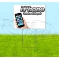 thumbnail image 1 of Phone Service & Repair (18" x 24") Yard Sign, Includes Metal Step Stake, 1 of 6