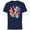 Navy, variant on Mickey Mouse Christmas Holiday Naughty or Nice? Eek! - Short Sleeve Cotton T-Shirt for Adults - Customized-Athletic Heather