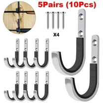 EROCK 5Pair Gun Rack Storage Rifles Wall Mount Hangers Shotgun Hooks Archery Bow Steel