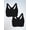 Black 2PK, variant on , The Serena, Racerback Sports Bra, Wireless, Full Coverage Unpadded Cups, Moisture Wicking Cotton, Light Support (Women's & Women's Plus)
