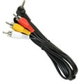 thumbnail image 2 of HQRP AV Audio Video Cable / Cord compatible with Panasonic PV-DV100, PV-DV101, PV-DV102, PV-DV103, PV-DV121, PV-DV121D Camcorder, 2 of 6
