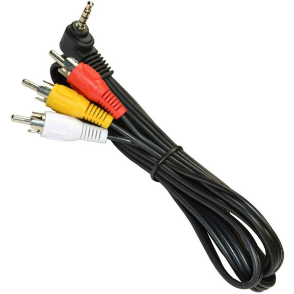 HQRP AV Audio Video Cable / Cord compatible with Canon Elura 50, Elura 60, Elura 65, Elura 70, Elura 80, Elura 85 Camcorder