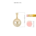 thumbnail image 3 of ANGARA Golden South Sea Cultured Pearl Ornate Bale Pendant in 14K Yellow Gold for Women | June Birthstone, Birthday, Anniversary, Jewelry Gift for Women | Pearl Necklace, 3 of 8