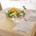 thumbnail image 4 of Ambesonne Shabby Flora Place Mats Set of 4, Pastel Diamond Line, Standard Size, Peach Cream, 4 of 6