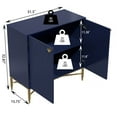 thumbnail image 3 of Clihome Modern Accent Storage Cabinet with 2 Doors, Buffet Sideboard, Blue, 3 of 6