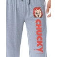 thumbnail image 2 of Chucky Mens' Movie Film Dollhead Sleep Jogger Pajama Pants For Adults, 2 of 6