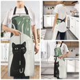 thumbnail image 2 of Yayeee Chief Kitchen Apron with Pockets for Cooking Water Resistant Unisex Adjustable Neck Strap, Black Cat Umbrella, 2 of 7
