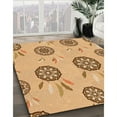 thumbnail image 2 of Ahgly Company Indoor Rectangle Patterned Chrome Gold Yellow Area Rugs, 7' x 9', 2 of 6