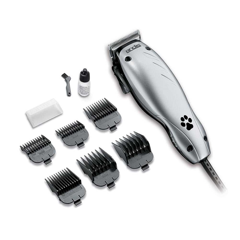Andis EasyClip 10 Piece Multi-Style Adjustable Blade Pet Clipper Kit -  Silver 