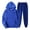 Blue, variant on Men's 2024 Track And Field Suit 2 Piece Hooded Sports Casual Running Jogging Set Long Suit Jacket Men