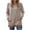 Khaki, variant on Tunic Tops to Wear with Leggings Long Sleeve Crew Neck T Shirts Casual Loose Fit Khaki L