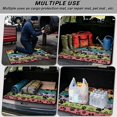 thumbnail image 2 of SEANATIVE Trunk Cargo Mat for Pets Dogs, Scratch-Proof Rear Trunk Protection Mat All Weather Heavy Duty Cargo Liner Anti-Slip Universal Car Trunk Protector, Paw Wood Grain, 2 of 3