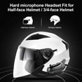 thumbnail image 3 of Motorcycle Helmet Bluetooth, with CVC Noise Cancellation Stereo Music, IPX6 Waterproof, E1 Helmet Intercom Headset for Half/Open Face Helmet, 3 of 8