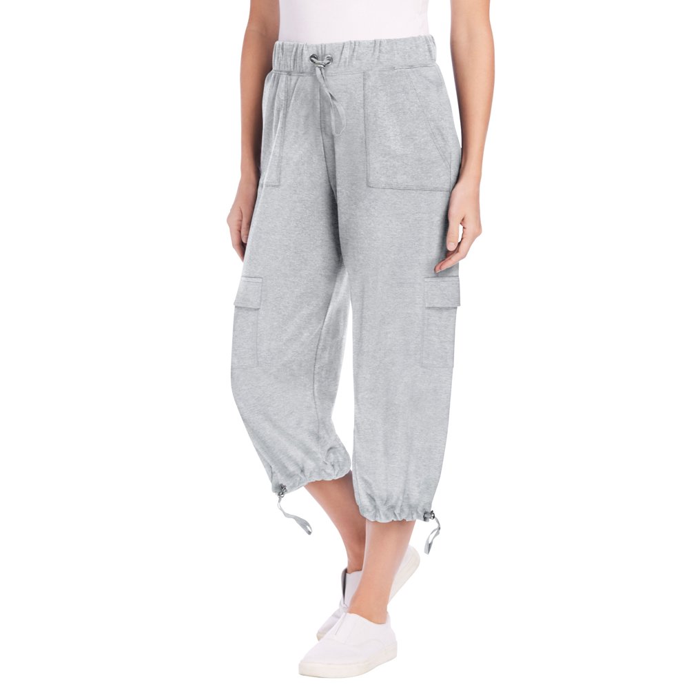 women's plus size cargo capri pants