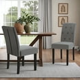 thumbnail image 2 of Homall Dining Chairs Set of 2,Modern Upholstered Fabric Dining Chairs,Kitchen,Dining Room Wooden Chairs (Gray), 2 of 7