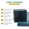 thumbnail image 2 of Artist Concepts Craft Box Set, Stackable Art Supplies and Craft Storage Containers, Black, 6-count, 6-pack, 2 of 7