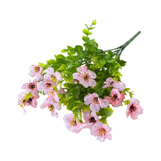 1 Bouquet Garden Artificial Flower Realistic Looking Vibrant Color Easy Maintenance Simulation Violet Flower Fake Plant