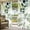 White, variant on 2 Panels Outdoor Curtains for Patio Waterproof 54"x84" Navy Blue Leaves Weatherproof Privacy Outsides Curtains, Summer Botanical Farmhouse Watercolor Leaf Grommet Thermal Drapes for Cabana Porch