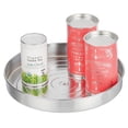 thumbnail image 4 of mDesign Lazy Susan Metal Turntable 12" Spinner, Kitchen Organization - Chrome, 4 of 6